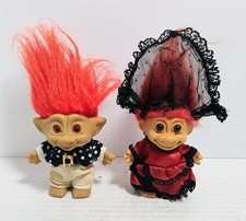 VINTAGE RUSS ACE NOVELTY TROLL LOT MY LUCKY TROLL FROM SPAIN TREASURE TROLL
