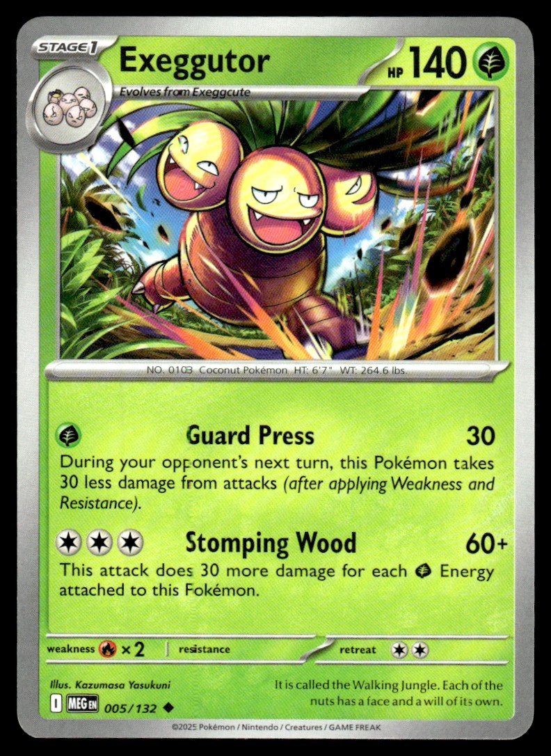 2013 Black & White - Plasma Freeze Exeggutor Stage 1/Rare #5