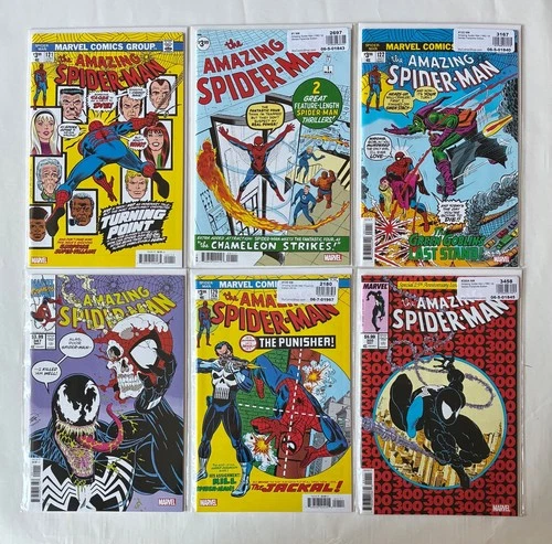 Amazing Spider-Man Facsimile Lot #1, 121, 122, 238, 300, 347 | BRAND NEW NM/NM+