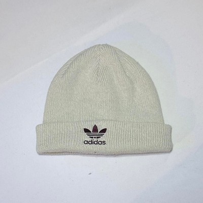 Adidas Originals Trefoil Logo Cuffed Beanie Cream