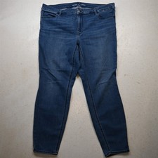 Old Navy 20 High Rise Super Skinny Dark Stretch Denim Womens Jeans