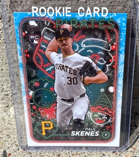 2024 Topps Holiday Variation PAUL SKENES (RC) Rookie Card #H165