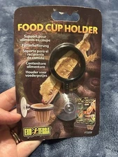 Exo Terra Food Cup Holder w/ Suction Cup PT3259 For Crested & Day Gecko Food 1E