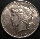 1925 Peace Dollar - Lightly Circulated Rows of Feathers Show on Eagle
