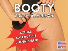 Booty Calendar 2026 Wall Monthly
