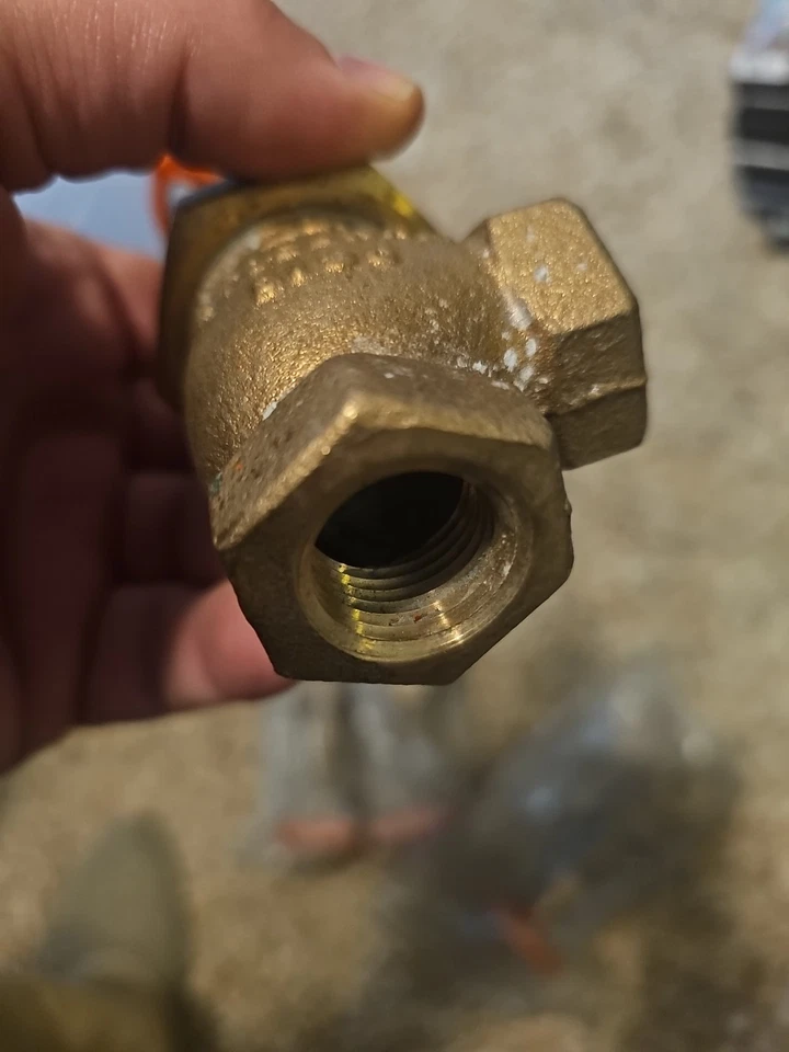 1/2 BRONZE  THREAD ANGLE VALVE  STOCKHAM Fig. B-222 - Image 3 of 4