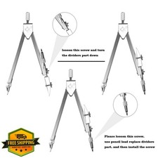 Geometry Math Set Pink Compass Protractor Ruler Student Drawing Tools