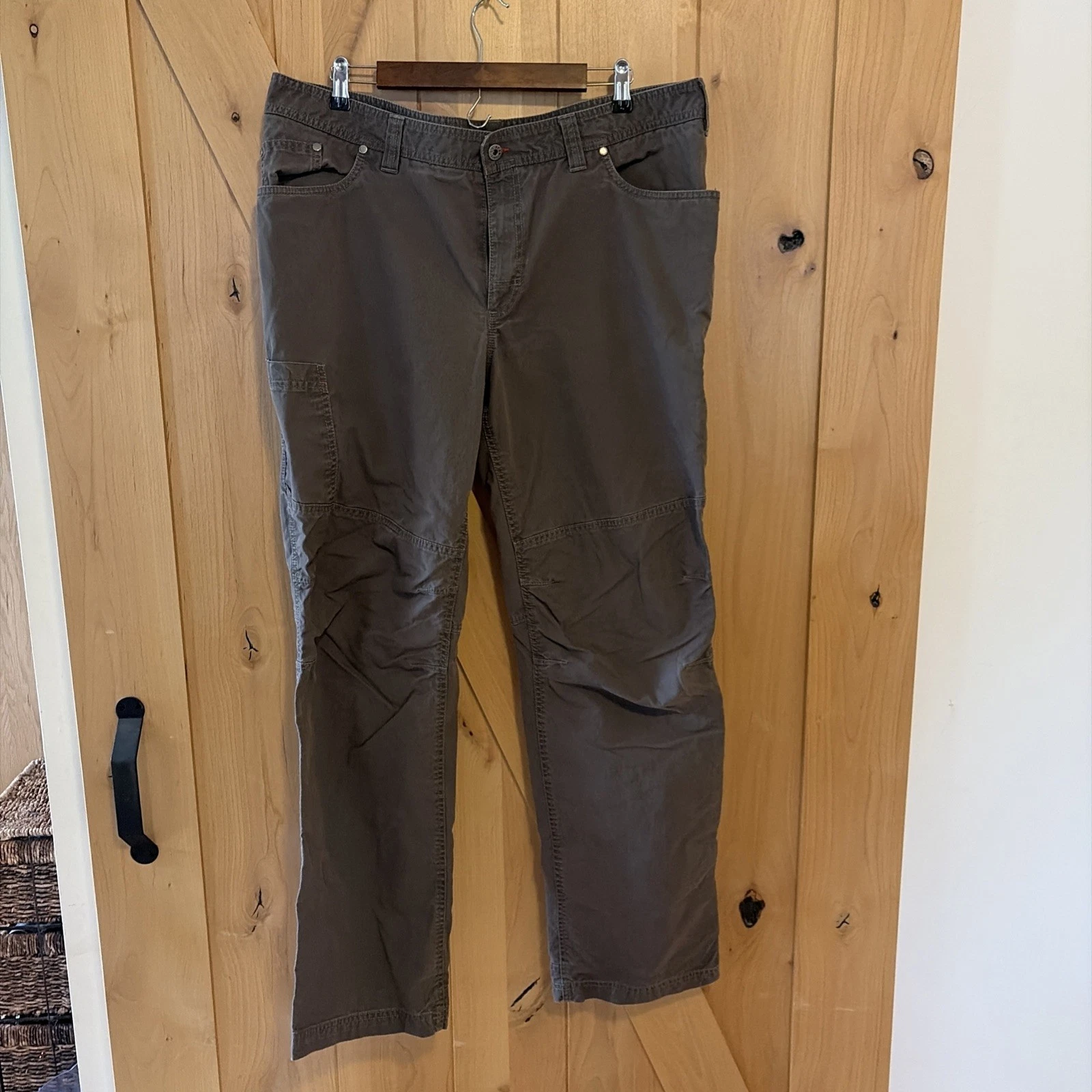 L.L.Bean Hiking Pants Mens 40x34 Gray Stretch Outdoor Trail Utility Gorpcore