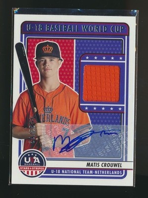 2023 STARS STRIPES U 18 WORLD CUP /72 JERSEY AUTO MATIS CROUWEL
