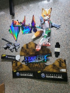 Nintendo GameCube StarFox Assault 2005 promo standee 15"x30" Incomplete Parts