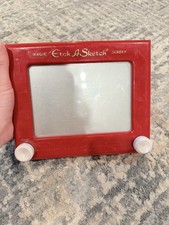 Etch A Sketch Magic Screen Red Drawing Toy Ages 3-7, Age Level 3-4 4-7 Years