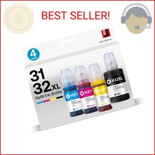 31 32XL Ink Bottle Refill Kit Compatible for HP Smart Tank 5101 7301 7602 7001 6