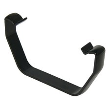 FLOPLAST 114mm Square Gutter Clip - Black - Bag of 2 - FREE Next-Day Delivery