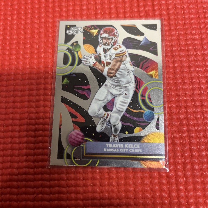 2025 Topps Cosmic Chrome Travis Kelce #49 Kansas City Chiefs Base Card