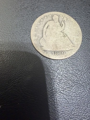 1869-P Seated Liberty Half Dollar — photo from the most recent tracked eBay sale