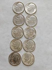 Lot of 10 - U.S. 90% Silver Roosevelt Dimes 1946- 1964 P D XF+ $1 Face #15