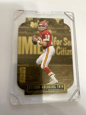 Record Breaking Tri #1 Joe Montana Die Cut, NM or Better