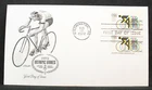 SUMMER OLYMPIC GAMES CYCLING MUNICH GERMANY 1972 ARTMASTER CACHET FDC UNADDR