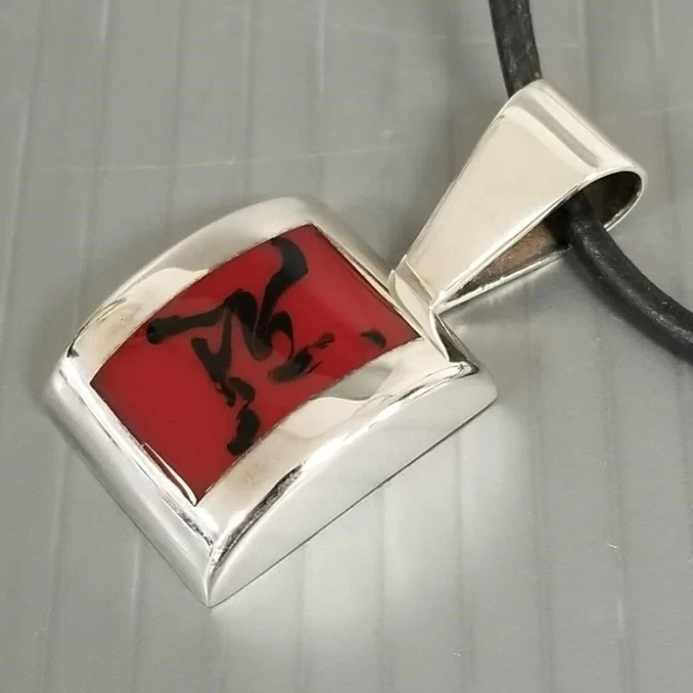 Juegos de pendientes y colgantes de plata esterlina Silpada rojos y negros retirados Foto 4 de 4