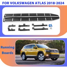 2pcs Side Steps For Volkswagen Vw Atlas 2018-2024 Running Boards 400lbs