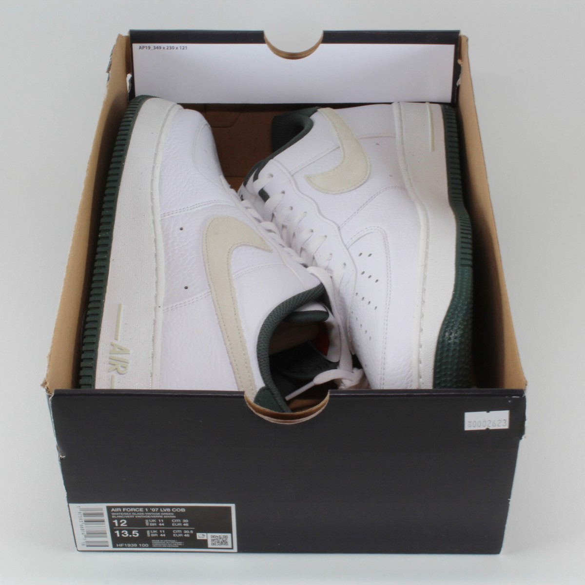 Nike Air Force 1 \'07 LV8 COB White Sail Green HF1939-100 Men\'s Size 12 Shoes Nike Air Force 1  main image 2