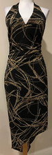 DAVID MEISTER Womens Asymmetrical Hemline Haler Dress - Sz 4