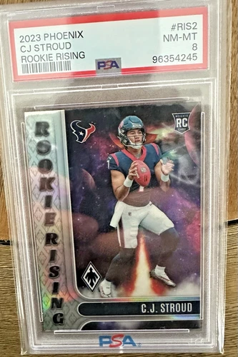 C.J. Stroud Rookie Card 2023 Phoenix Rookie Rising #Ris2 PSA 8