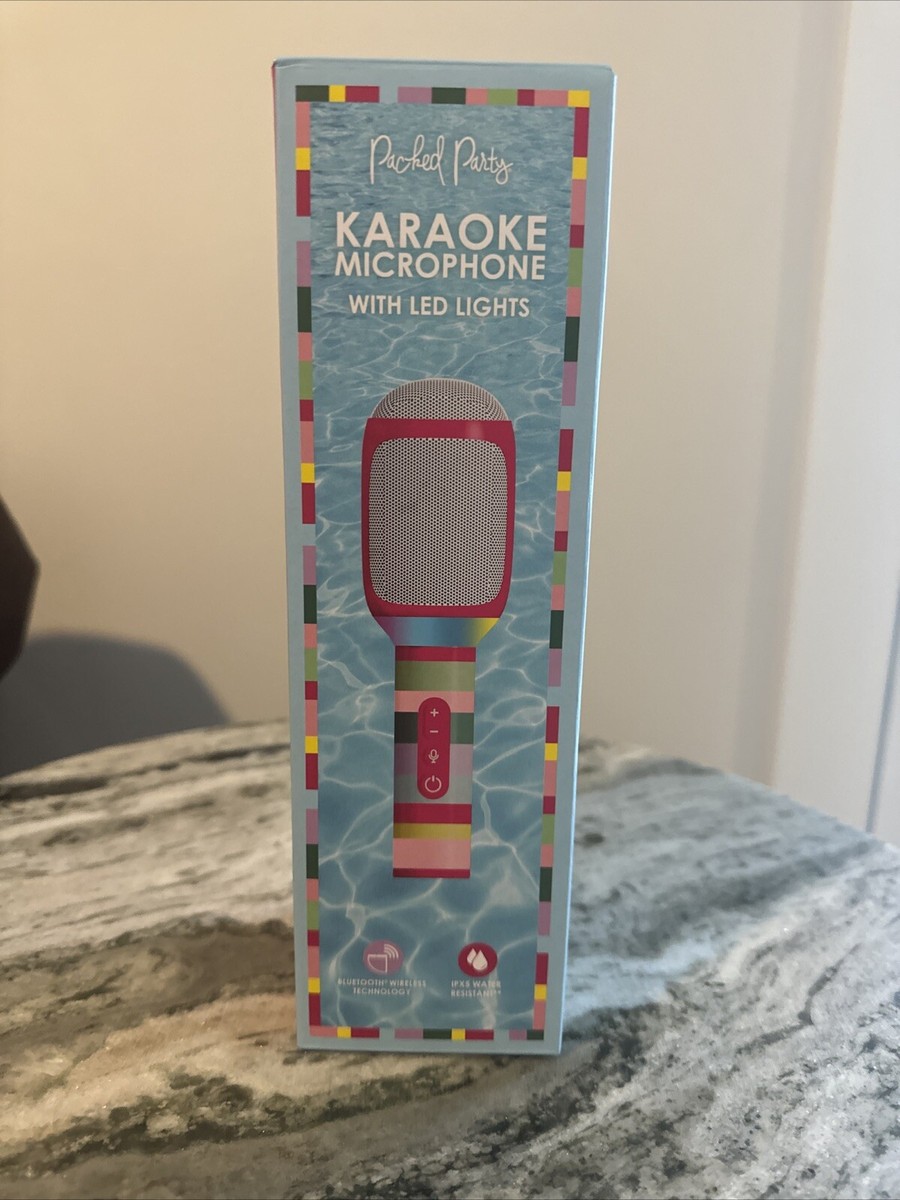 Packed Party IPX5 Water-Resistant Handheld Karaoke