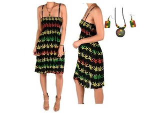 marijuana leaf dress