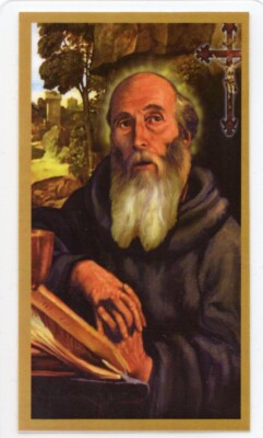Prayer to St. Benedict for Monks & Explorers U -Pack of 25 Laminated Holy Cards