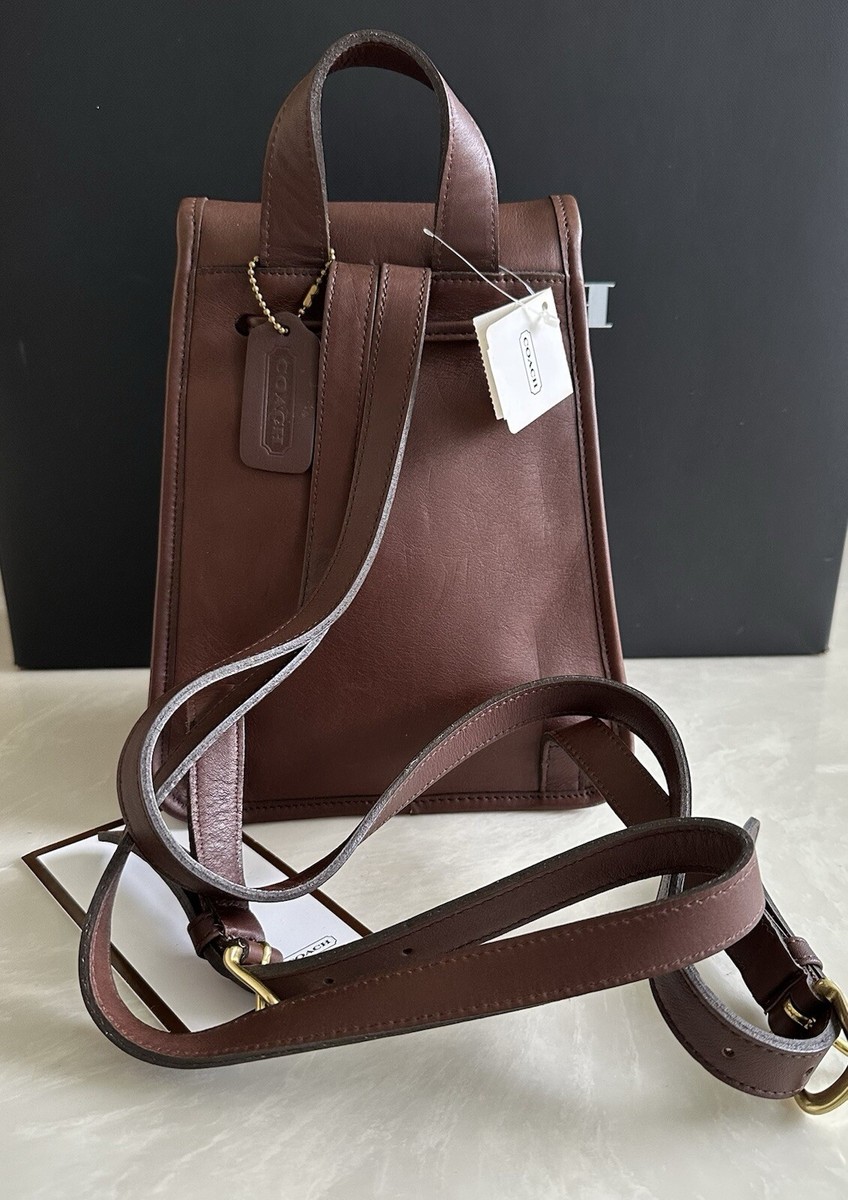 vintage coach old ✨9960 leather bag read NWT COACH VINTAGE MAHOGANY DAY PACK 9960 COSTA RICA 1999 | eBay