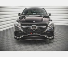 CUP Spoilerlippe SCHWARZ für Mercedes AMG GLE C292 63AMG Frontspoiler Schwert V1