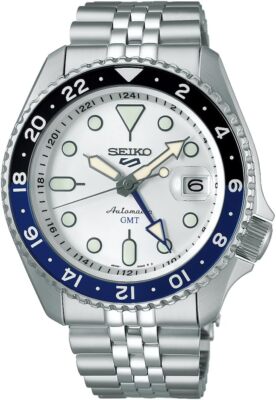 Seiko 5 Sports Herrenuhr Automatik SSK033K1 GMT Evolution Weiß
