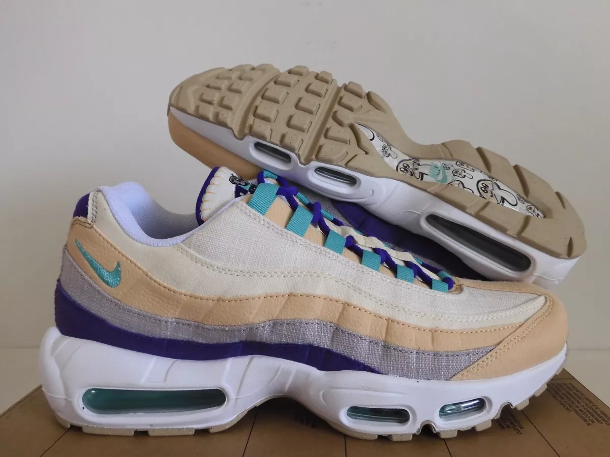 NIKE AIR MAX 95 SE SESAME BROWN-WASHED TEAL-PURPLE SZ 11 [DH4755-200]