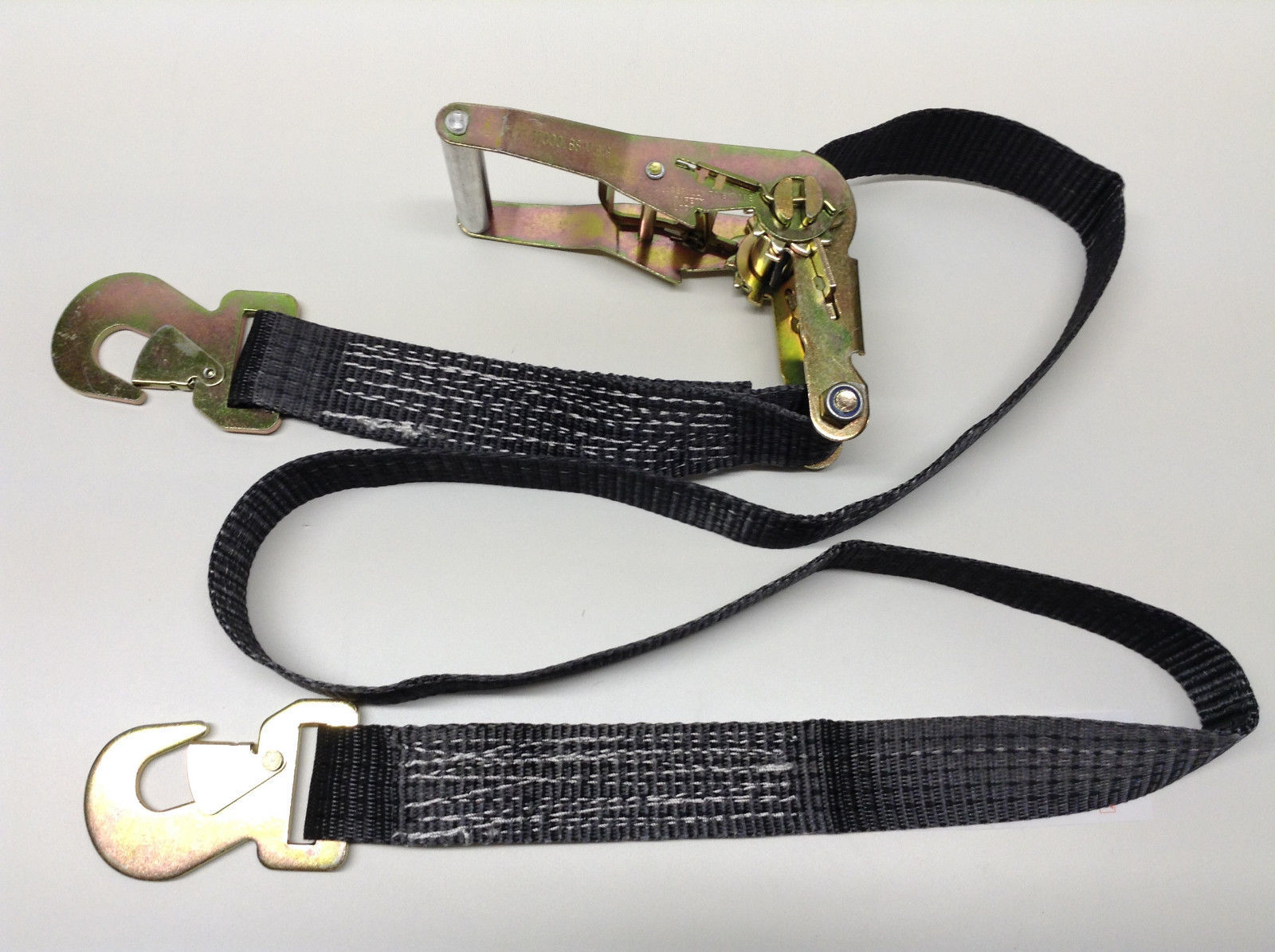 4 Axle Straps Car Hauler Trailer Auto Tie Down 4 Ratchet Straps Tow Kit Black US eBay