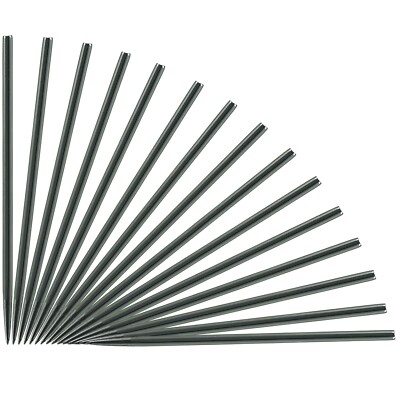 5 Sets / 15 Pieces of Silver Dart Points - 30.5 mm - Points for Darts