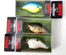 RAPALA DT-4 SHALLOW DIVING CRANKBAIT (LOT OF 3)