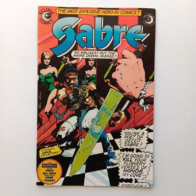 Sabre #3 (1983) Kent Williams Cover, Eclipse Comics, Z 1 VF