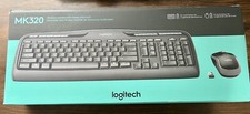 Logitech - MK320 Wireless Keyboard and Mouse - Black New Open Box