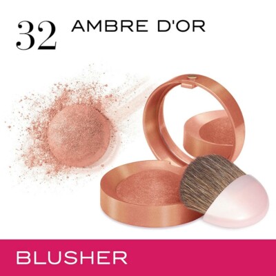 2 × Bourjois Little Round Pot Rouge 2,5g - 32 Ambre D'or