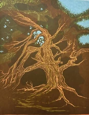 Carol Kessler SILKSCREEN Print “Forest” 1975 Signed, print 3 of 9