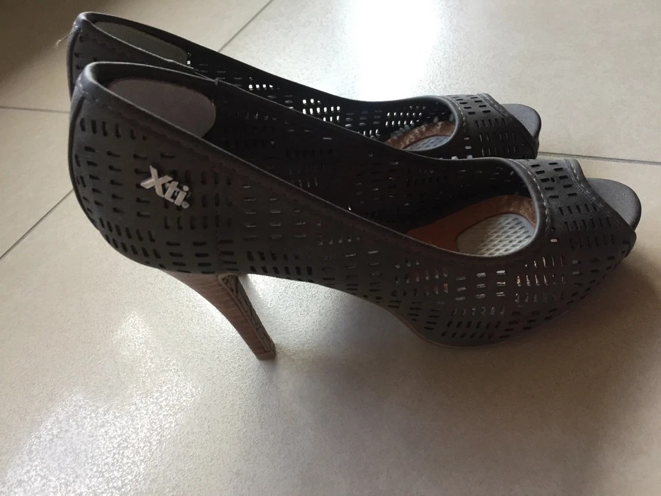 Pumps , Peeptoes, olivgrün, XTi, Größe 38, NEU - Bild 2 von 4