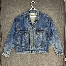 Vintage Urban Equipment Denim Jean Jacket Men's M Heavy Streetwear Acid Wash