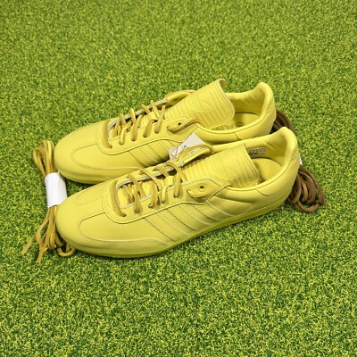 Adidas Pharrell Williams x Samba Human Race Size 11 Leather Yellow IE7292 Laces