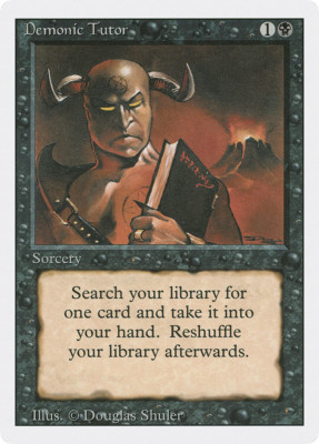 X*)様 【PSA10】MTG 悪魔の教示者 Demonic Tutor Foi s-l400.jpg