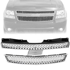 Chrome For Chevy Tahoesuburban Ltz 1500 2500 Grille 2007-2013 14 Upper Lower
