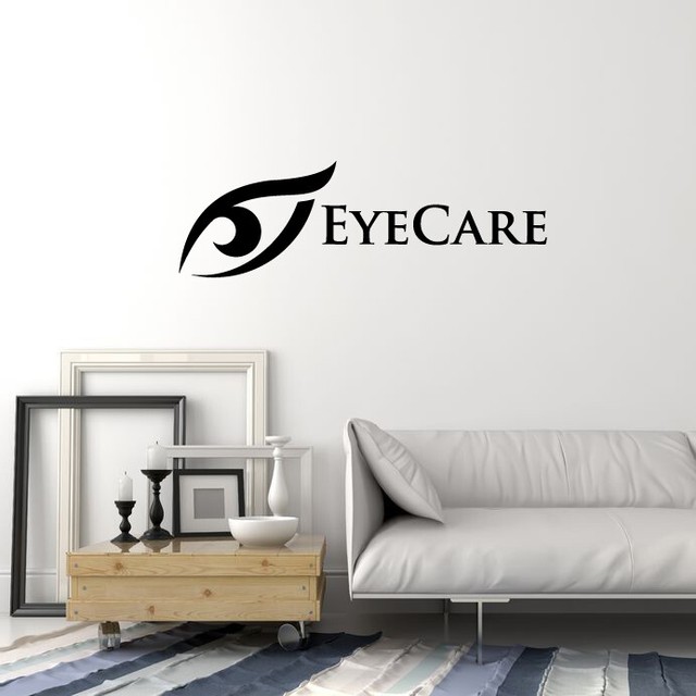 Vinyl Wall Decal Eye Care Ophthalmology Optics Salon Clinic Stickers