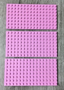pink lego base plate