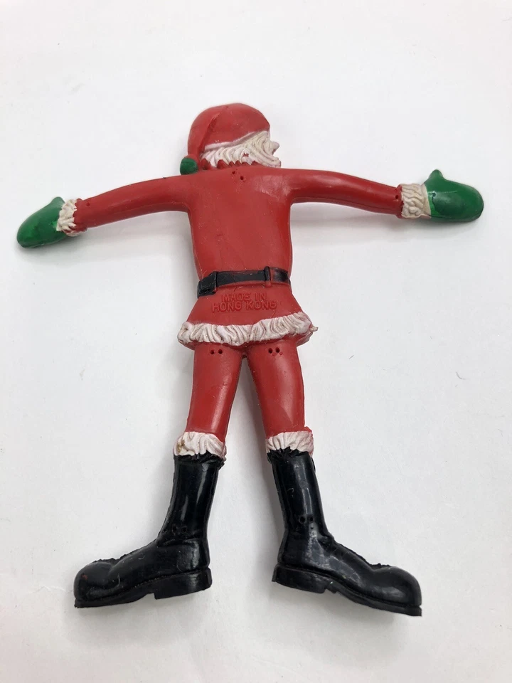 Santa Claus Figurine Gumby Style Posable Bendable Vintage Christmas Flexible - Image 2 of 4