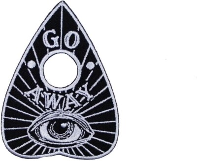 Kreepsville 666 Go Entfernt Planchette Ouija Spirit Bord Spukende Gothic Patch